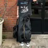 Pantalones de trabajo retro de mezclilla de la calle americana 2026 nuevo estilo vibra holgados adelgazantes rectos de pierna ancha hasta el suelo