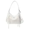 Mochila de alta gama de gran capacidad para mujer, nueva moda 2024, bolso de hombro con textura, bolso de mano multiusos para uso diario.