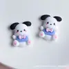 Adesivo de copo 3D tridimensional Pacha dog criativo DIY grampo de cabelo feito à mão desenhos animados fofos acessórios de resina atacado