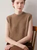 26 estilos de suéteres sin mangas, de cuello redondo y tirantes anchos de cachemira para mujer, hechos de 100% cachemira pura, modernos, adecuados para usar en casa y con un diseño fino y amigable con la piel