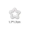Color tamaño pequeño Estrella de cinco puntas Calcomanía decorativa Parche bordado para planchar Ropa Zapatos Sombrero Accesorios de equipaje DIY Calcomanía de tela