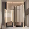 Mampara de Pantalla para Vestíbulo de Hotel, Mampara de Rejilla de Acero Inoxidable para Sala de Exposiciones, Restaurante, Centro Comercial, Oficina de Ventas y Pantalla de Estilo Chino para Vestíbulo