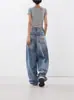 Pantalones Scythe para Mujer 2026 Primavera Nuevo Estilo Holgado Perezoso Relajado Pierna Ancha Scythe Diseño Largo Hasta el Suelo