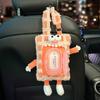 Porta Pañuelos para Respaldo de Asiento de Coche Caja de Pañuelos Divertida para Coche Colgante Monstruo de Dibujos Animados Decoración Interior de Coche