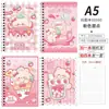 Cuaderno de espiral de dibujos animados A5 creativo para estudiantes, Cuaderno de alta calidad 32k grueso con líneas, Bloc de notas de hojas sueltas, Venta al por mayor