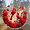 Decoração Pendente para Jardim, Pátio, Casa Nova Transfronteiriça, Pássaro Vermelho de Natal, Pegador de Luz, Pingente de Acrílico