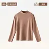 Ropa interior larga y tops de lana para otoño para mujer, bordes ribeteados, Otoño/Invierno, Conjunto de capa base térmica de polar, seda y algodón, Cuello alto, Conjunto de ropa interior cálida