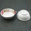 Vajilla de melamina tipo porcelana tazón pequeño de plástico redondo de 2.5 pulgadas tazón pequeño calcomanía blanca tazón para vino tazón pequeño para condimentos flor pequeña