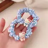 Linda Diadema de Gatito de Dibujos Animados para Niñas, Dulce Diadema a Cuadros para Estudiantes, Corazón Femenino, Versátil Banda Intestinal Pequeña, Diadema de Goma