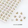 Dongzhou Crystal 6*5.3mm Strass con Base Plana en Forma de Corazón Strass Irregulares de Vidrio Strass de Cristal en Forma de Corazón para Uñas Accesorios para Manualidades al por Mayor