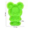 Molde de silicona para pastel de personaje de dibujos animados, ratón individual, herramientas de horneado para cocina, silicona DIY hecha a mano