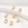 Color oro 14K preservando cuadrado redondo irregular barroco piedra pequeña cuentas agujero recto cuentas accesorios hechos a mano DIY