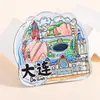 Imanes para Refrigerador de Ciudades Turísticas Nacionales de Acrílico Plano Hitos de Beijing Shanghái Pegatinas Magnéticas Culturales y Creativas Atracciones