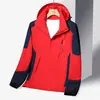 Macacão com logo estampado jaqueta de casal para atividades ao ar livre camada única primavera e outono à prova d'água roupas de pesca jaqueta corta-vento soft shell