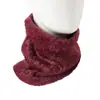 Braga de Cuello de Punto Esponjoso para Otoño e Invierno Doble Capa Protección para el Cuello Protección contra el Frío Bufanda Máscara Cálida a Prueba de Viento Color Sólido Bufanda Atmosférica