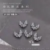 Joyería de circón para arte de uñas Arco de media luna francesa Diamante completo Amor Taladro en forma de V Circón plano Decoración tridimensional para uñas