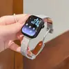 Adecuado para S11 Apple Watch Cielo Estrellado Estrella de Cinco Puntas Hebilla Magnética iWatch S10987Se Correa de Cuero