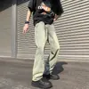 Primavera y verano 2023 nuevos jeans de mopa lavados retro americanos para hombre de moda holgados rectos comercio exterior