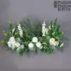 Arreglos Florales de Boda Estilo Bosque, Macetas Colgantes, Flores de Seda, Decoraciones de Pasillo, Decoraciones para la Ceremonia de Entrega del Coche de Boda, Escaparates, Plantas Verdes