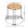 Banqueta Redonda para Casa Banqueta Redonda para Restaurante Banqueta Empilhável Banqueta Elevada Banqueta de Aço Sólido Banqueta de Ferro Forjado Cadeira para Fast Food