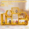 Decoração de Casa de Bonecas com Laço 3D Modelo de Armário Suporte de Exibição Multicamadas Brinquedo Bule Camada de Exibição de Perfume Prateleira de Exibição em Camadas