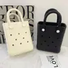 Bolso de Mano Transfronterizo Eva Bolso con Agujeros Modelo Caliente 2025 Ligero Impermeable Dibujos Animados Bolso de Playa para Mujer Almacenamiento Portátil