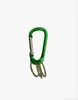 Hebilla de montañismo de aleación de aluminio hebrea No. 6 Llavero de anillo colgante de color tipo D de 3 agujeros gancho colgante para mochila de camping al aire libre
