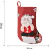 Saco de Presente de Doces de Natal Adereços de Decoração Papai Noel Boneco de Neve Meias Presente Médio Meia de Natal Decoração