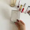 Sobre Rojo con Patrón de Serpiente con Boca de Espejo Bolsa Mini Portátil Pequeña Almacenamiento Saliente Portátil Bolso Cosmético abatible