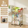 Carrito Transparente de Acrílico Estante de Almacenamiento Cosméticos Bocadillos Estantería Simple y Ordenado Adecuado para Sala de Estar y Dormitorio