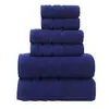Set de Toallas Lisas de Algodón Puro Longli de Tres Piezas Absorbente Toalla Facial Hotel Salón de Belleza Toalla de Regalo Toalla de Baño