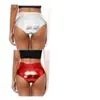 Calça Feminina de Couro Sintético Estilo Novo Transfronteiriça Europeia e Americana Sexy Slim-fit Patchwork Camada Base Calça Longa Roupa Feminina