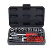 Kit de reparación de automóviles de 62 piezas para mantenimiento del hogar, juego de herramientas de ferretería para reparación de automóviles, una caja de llaves y dados de doble uso