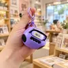 Rádio Gravador Mini Retrô Clássico Nostálgico Pingentes Divertidos Enfeites Chaveiro Bolsa de Áudio Presente