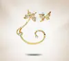 Fã Coreano Asa de Anjo de Cristal asa de borboleta asa de águia pássaro menisco lagarto Pérola clipe de orelha gancho de orelha