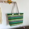 2025 Nuevo Bolso de Moda para Mujer Estilo Étnico Bolso de Hombro de Lona para Mujer Gran Capacidad Casual Estampado El más Fácil de Combinar Bolso de Mano