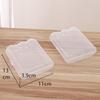 Caja de Plástico Cuadrada Transparente Caja Cuadrada Guka Caja para Audífonos Caja de Almacenamiento Cuadrada Caja para Abalorios Accesorios Rectangulares para Aparejos de Pesca