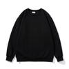 Sudadera Redonda de 350 g para Hombre, Manga Larga, Algodón Suave, Anti-Pilling, Color Sólido, Uniforme de Equipo, Ropa de Trabajo, con Logo Impreso y Bordado