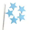 Esponja de Alambre Estrella Globo Inserto para Pastel Estrella de Cinco Puntas Espuma Horneado Pastel de Cumpleaños Tarjeta Insertable Decorativa Paquete de 5