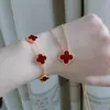 Collar Clásico y Moderno de Trébol de Cuatro Hojas para Mujer, Acero de Titanio, Diseño de Nicho de Doble Cara, Lujo Ligero, Regalo para Mejor Amiga, Collar Sencillo
