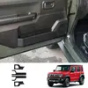 Adequado para 25 modelos de Suzuki Jimny Nomade, anti-chute de porta em couro Jimny adesivos decorativos de couro, resistente ao desgaste e a arranhões