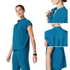 Tiktok Uniforme Cirúrgico Europeu de Secagem Rápida e Resistente ao Desgaste Conjunto Salão de Beleza Laboratório Roupa de Trabalho Transfronteiriça Atacado