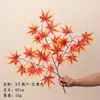 Árvore de bordo artificial, planta verde de bordo vermelho para decoração de casa, árvore de bordo miniatura para paisagismo, folhas falsas de bordo vermelho japonês, galhos grandes para arranjos de flores