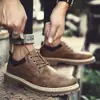 Outono Novos Sapatos Masculinos Moda Britânica Sapatos Workwear Sapatos Sociais Masculinos da Moda Sapatos Casuais Sapatos de Couro com Dedão Grande Sapatos Tamanho Grande Comércio Exterior