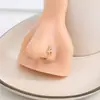 Cross-border europeu e americano avançado senso 26 letras em forma de U diamante nariz unha feminino nicho design senso simples não-perfurante nariz clipe