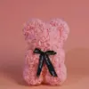 Material DIY Urso de Rosas Flor Eterna Inclui Molde de Urso Cola Bastão Flor Eterna Presente de Aniversário Presente de Dia dos Namorados