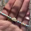 2024 Pulseira de Gatinho Desenho Animado Fofo com Contas para Mulheres Doce Estilo Pequeno Fresco Moda Chinesa Pulseira