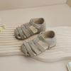Sapatos de menino sapatos de bebê e criança pequena sapatos de couro camurça sandálias infantis de bico fechado sapatos de bebê para meninas de verão combinam com tudo