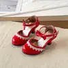 Zapatos de Princesa para Niña 2026 Primavera/Otoño Nuevos Sandalias de Tacón Alto de Suela Suave para Niños Zapatos Individuales Elegantes para Niñas Zapatos de Moda para Actuación