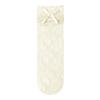 Calcetines Estilo Nuevo 2025 Calcetines de Tubo Medio a Cuadros Diamante con Lazo de Primavera y Verano para Mujer Calcetines de Malla de Color Sólido para Mujer